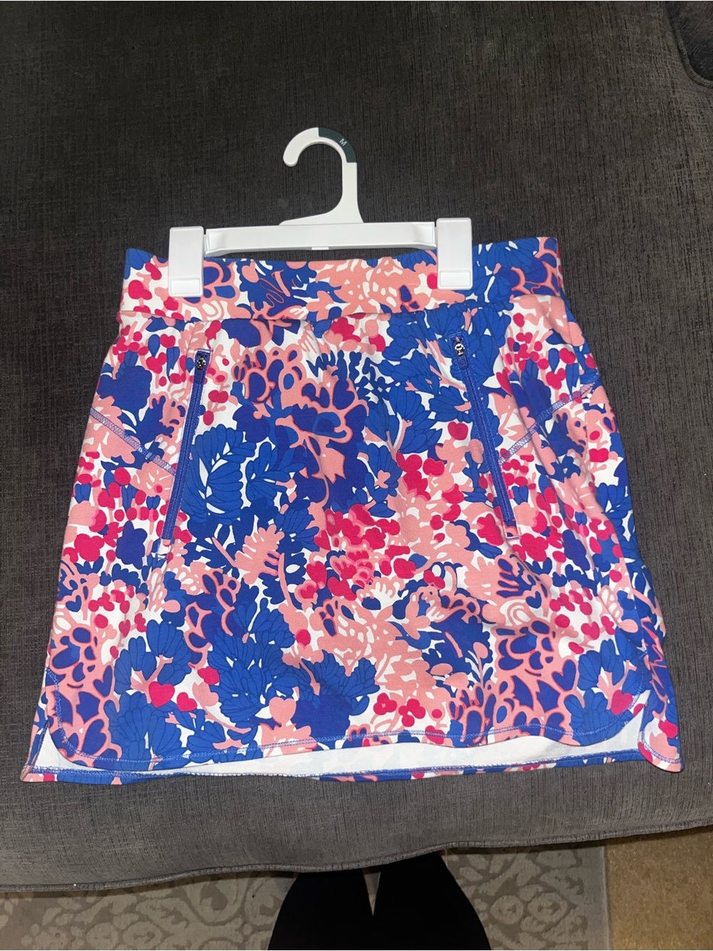 Talbots Blue & Pink Floral Mini Skirt